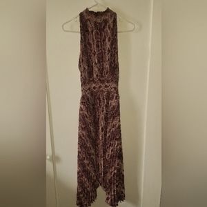 Olivaceous Purple Snakeskin flowy dress Gorgeous!